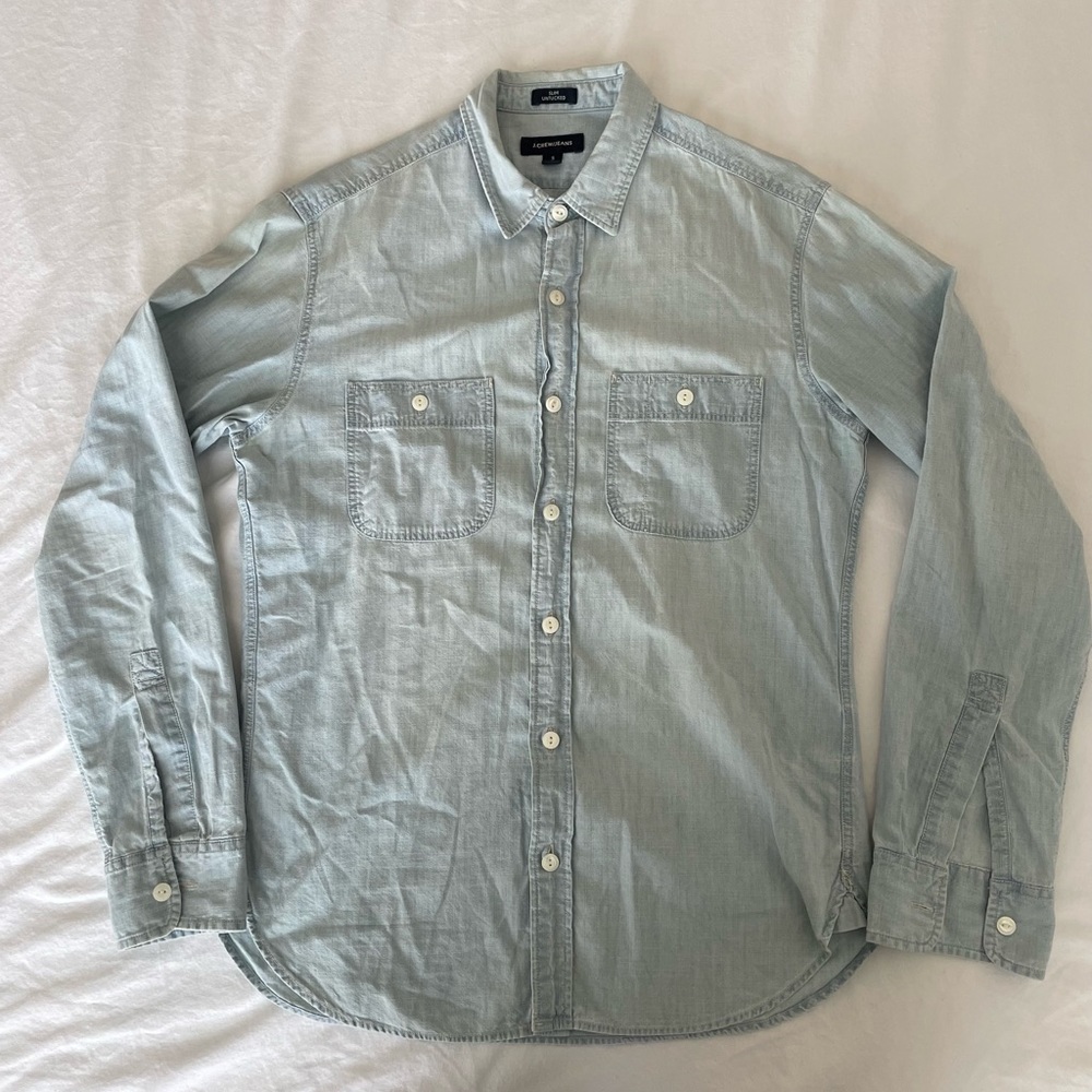 J. Crew Slim Untucked Chambray shirt small